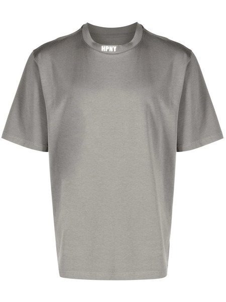  Heron Preston Logo-patch Crew Neck T-shirt - Grey 