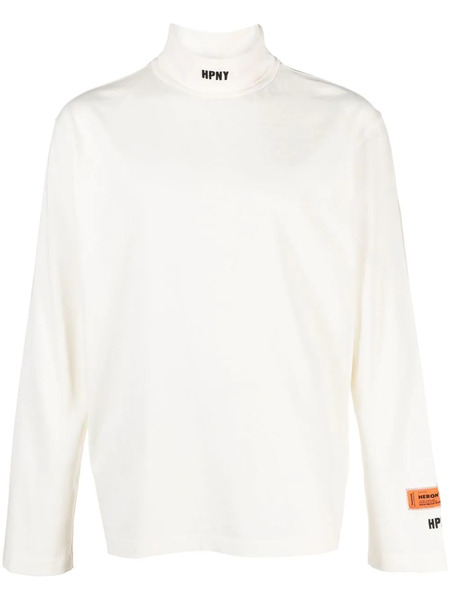  Heron Preston Logo Patch Long-sleeve T-shirt - White 