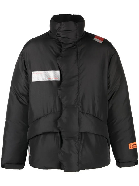  Heron Preston Logo-patch Padded Coat - Black 