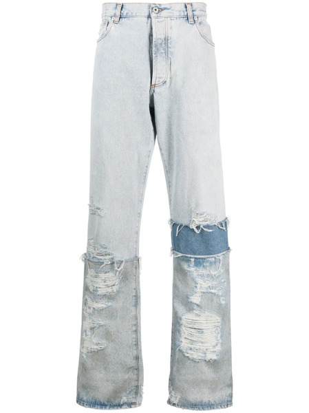  Heron Preston Multi-panel Denim Jeans - Blue 