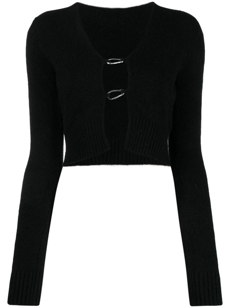  Heron Preston Open Front Long-sleeve Cardigan - Black 