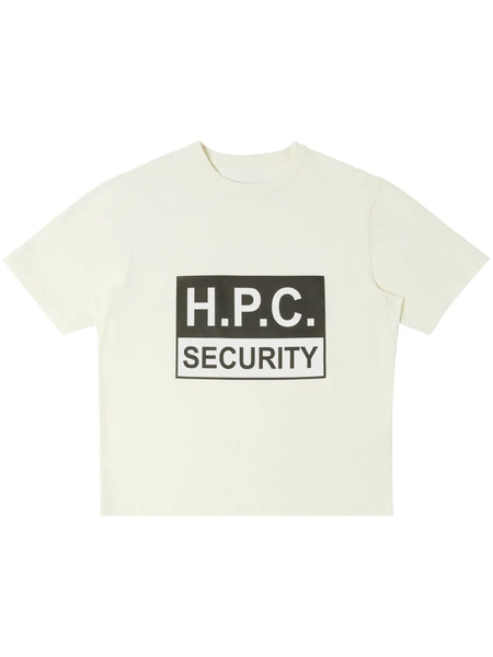  Heron Preston Security Logo-print Cotton T-shirt - Neutrals 
