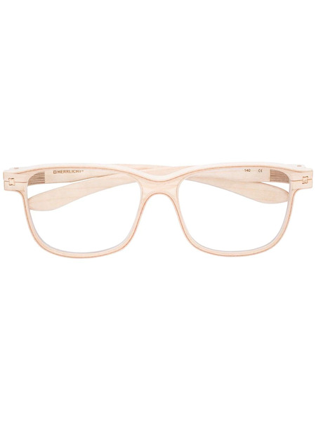  Herrlicht Square-frame Glasses - Neutrals 