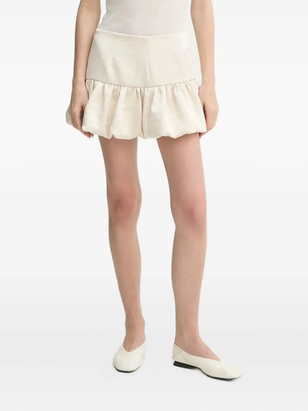  Herskind Bubble-hem Mini Skirt - Neutrals 