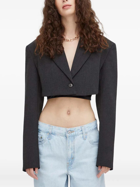  Herskind Buttoned Bolero Top - Grey 