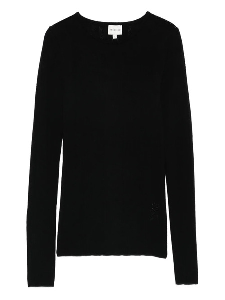  Herskind Crew-neck Knitted Long-sleeved T-shirt - Black 