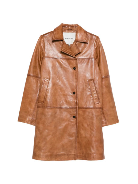  Herskind Shelly Leather Coat - Brown 
