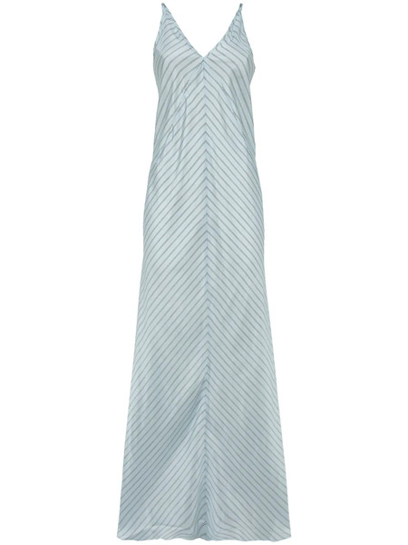  Herskind Striped Silk Dress - Blue 