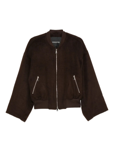  Herskind Wool Bomber Jacket - Brown 