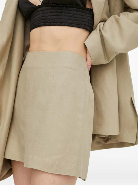  Herskind Zip-fastening Mini Skirt - Neutrals 