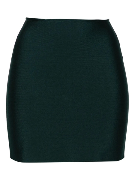  Herve L. Leroux Bandage Mini Skirt - Green 