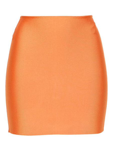  Herve L. Leroux Bandage Mini Skirt - Orange 