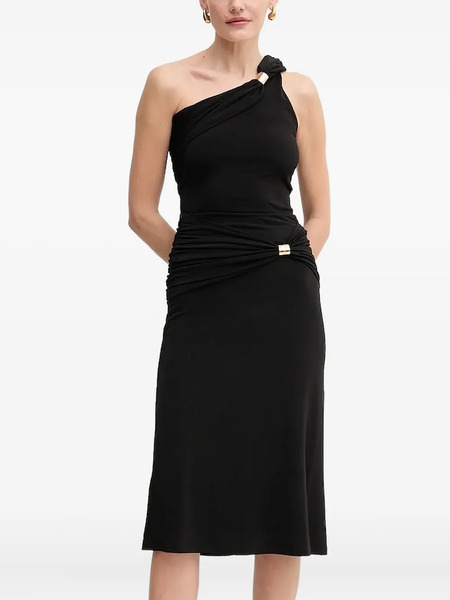  Hervé Léger Sofia One-shoulder Ring Top - Black 