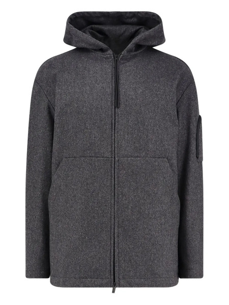  Hevo Grottaverde Hooded Coat - Grey 