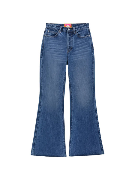  Hey Joanie Eclipse Fray Flared Jeans - Blue 