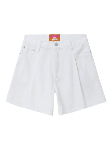  Hey Joanie Pleated Fun Shorts - White 