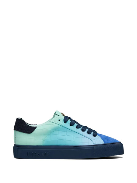  Hide&jack Croc-embossed Sneakers - Blue 