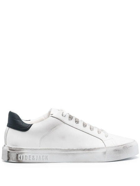  Hide&jack Essence Sky Distressed Leather Sneakers - Black 