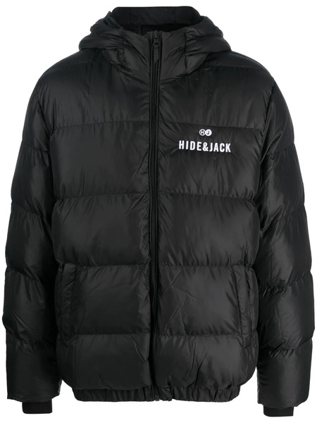  Hide&jack Logo-embroidered Padded Jacket - Black 