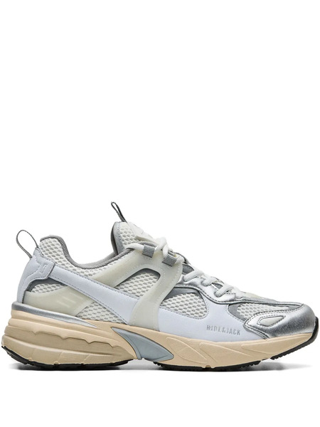  Hide&jack Metallic-effect Mesh Sneakers - White 