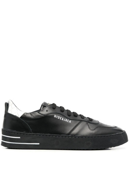  Hide&jack Side Logo-print Detail Sneakers - Black 