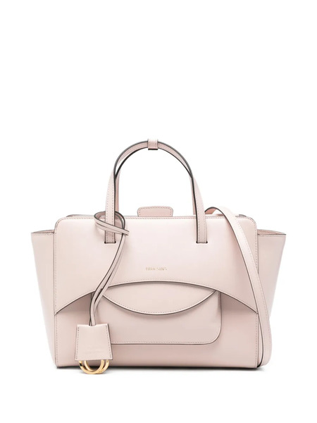  Hidesins M Flap Leather Tote Bag - Pink 