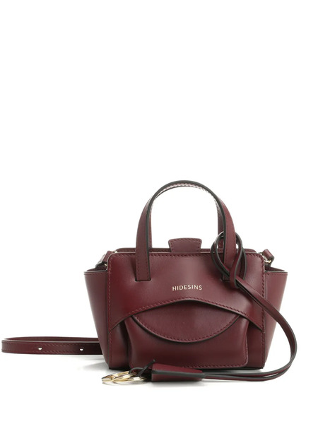  Hidesins Mini Flap Leather Tote Bag - Red 