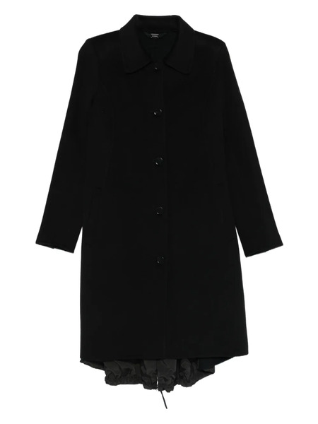  High Single-breasted Coat - Black 