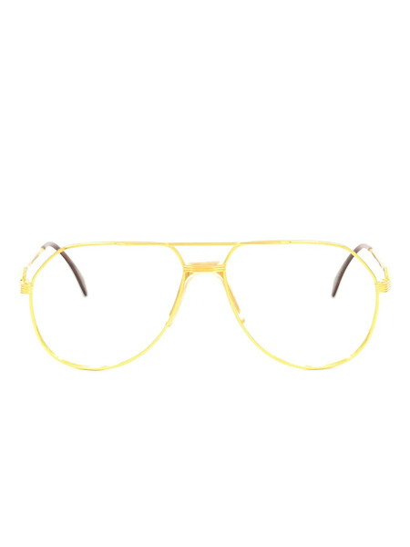  Hilton Geometric-frame Glasses - Gold 