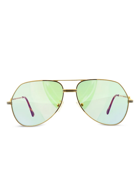  Hilton Pilot-frame Sunglasses - Gold 