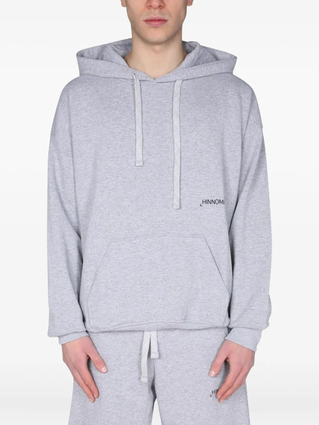  Hinnominate Drawstring Hooded Sweatshirt - Grey 
