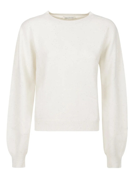  Hinnominate Glitter-detail Crew-neck Sweater - White 