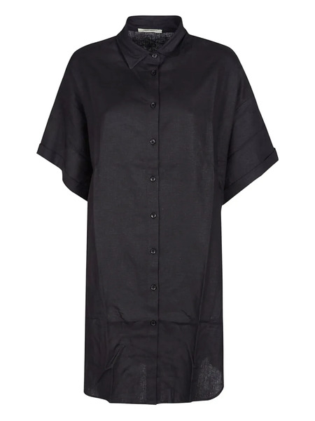  Hinnominate Linen Shirt Dress - Black 