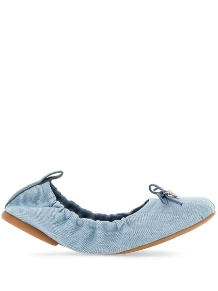  Hogan Denim Ballerina Shoes - Blue 