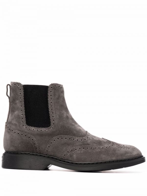  Hogan Elasticated Side-panel Boots - Grey 