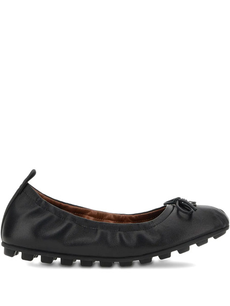  Hogan Flat Ballerina Shoes - Black 