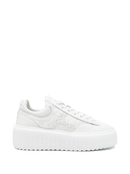  Hogan Glitter-detail Sneakers - White 