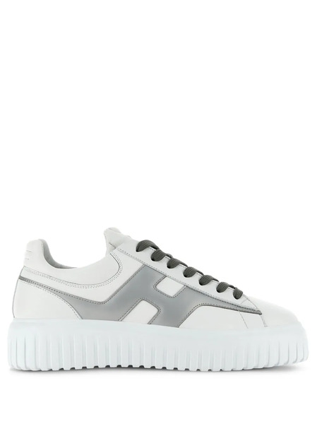  Hogan H-stripes Lace-up Sneakers - White 