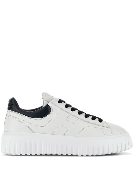  Hogan H-stripes Leather Sneakers - White 