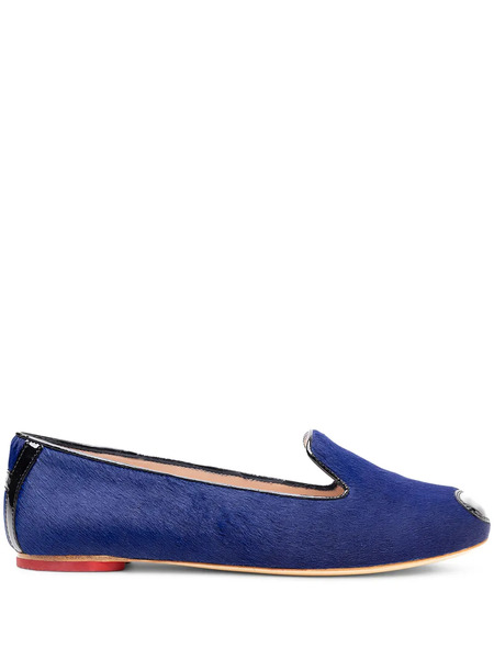  Hogan Heart-detail Ballet Flats - Blue 
