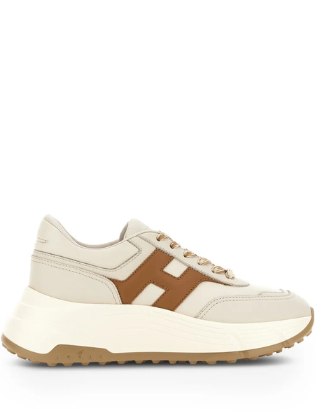  Hogan Hi-fi Leather Sneakers - Neutrals 