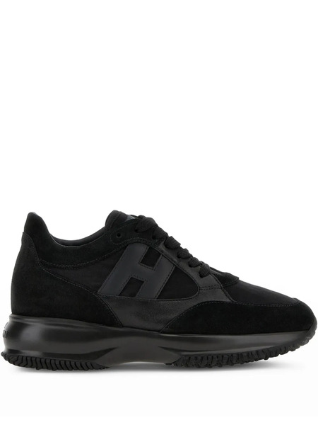  Hogan Lace-up Fastening Sneakers - Black 