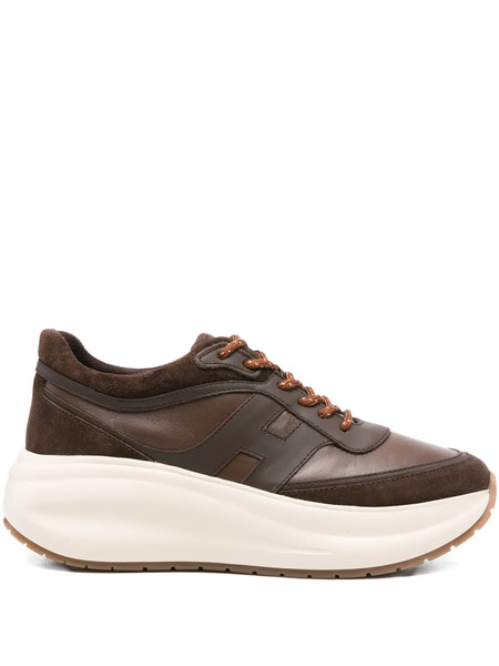  Hogan Leather Suede Sneakers - Brown 