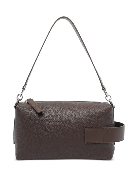  Hogan Leather Zip-top Shoulder Bag - Brown 
