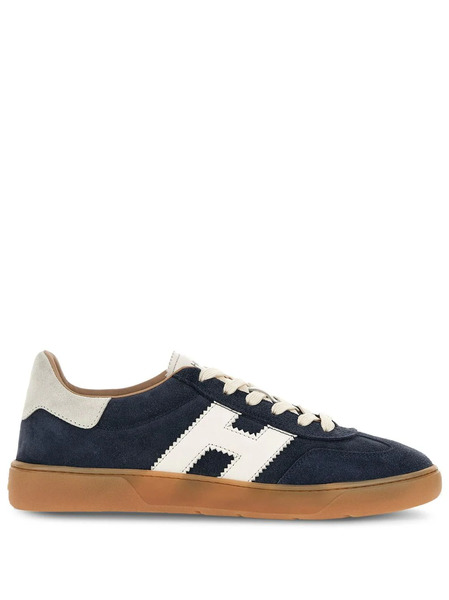  Hogan Logo-patch Leather Sneakers - Blue 