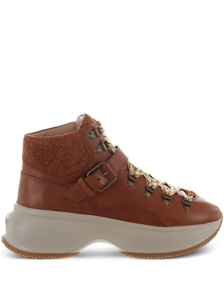  Hogan Maxi Active Ankle Boots - Brown 