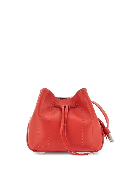  Hogan Mini Hocket Drawstring Bucket Bag - Red 