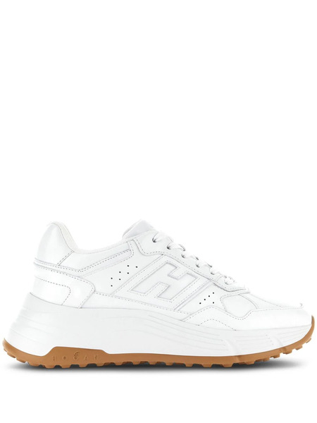  Hogan Panelled Leather Sneakers - White 