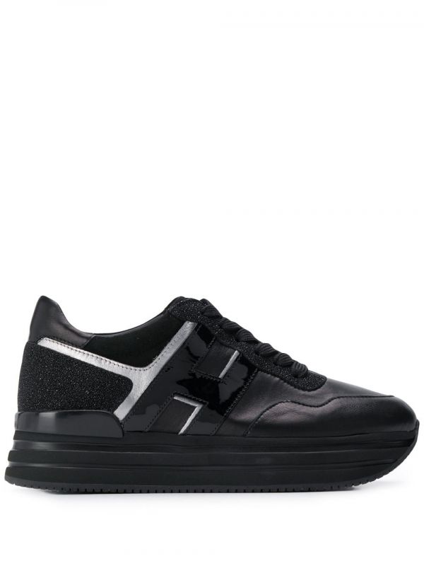  Hogan Rhinestone Sneakers - Black 