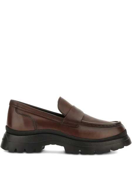  Hogan Round-toe Loafers - Brown 